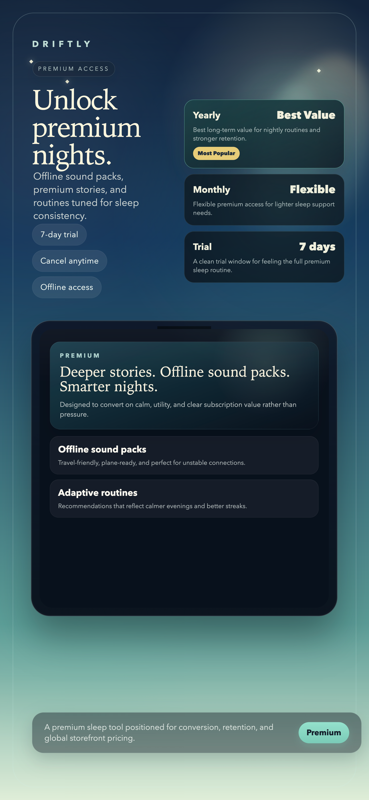 TAME Driftly premium preview